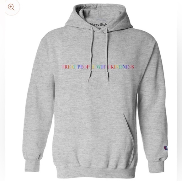 Harry Styles Treat People With Kindness Hoodie (Grey) Medium - Picture 2 of 6
